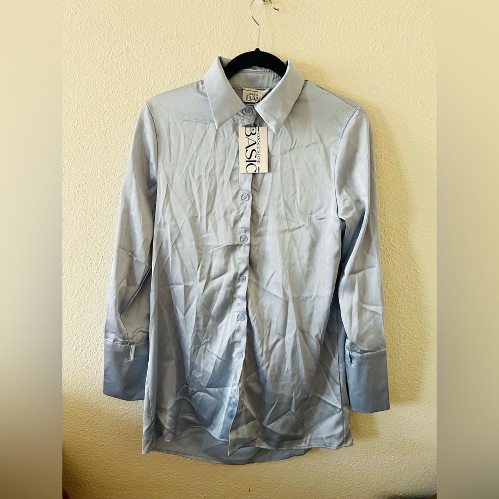 Women’s Satin Blouse – Size M (Approx.) – New with Tags - Picture 3 of 8